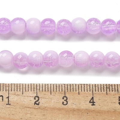 Crackle Glass Beads Strands GLAA-U001-6mm-04-1