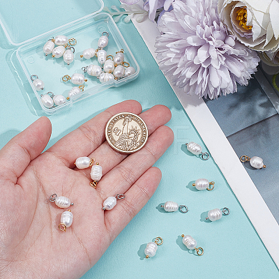Natural Cultured Freshwater Pearl Pendants PALLOY-GA00036-1