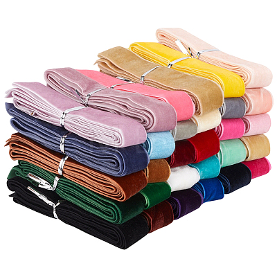 30Pcs Velvet Ribbon OCOR-WH20015-22B-1