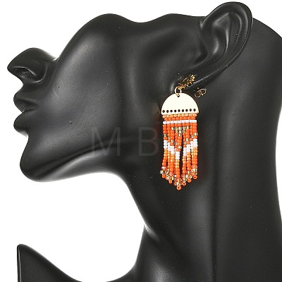 Brass Chandelier Earrings for Women EJEW-MZ00757-03-1