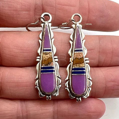 Alloy Enamel Dangle Earrings FS-WG6E131-08-1