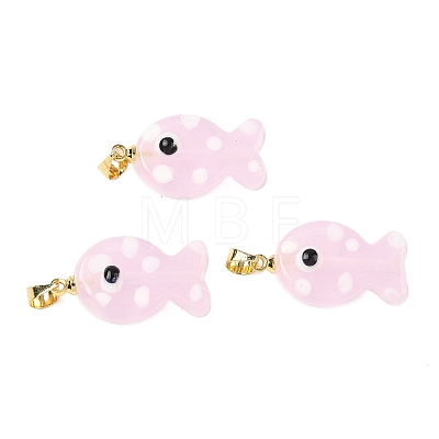 Handmade Lampwork Pendants LAMP-G168-04A-1