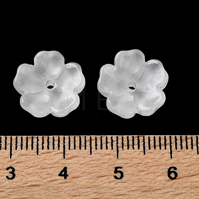 Dyed & Heated Gradient Color Glass Bead Cap GLAA-D307-01L-1