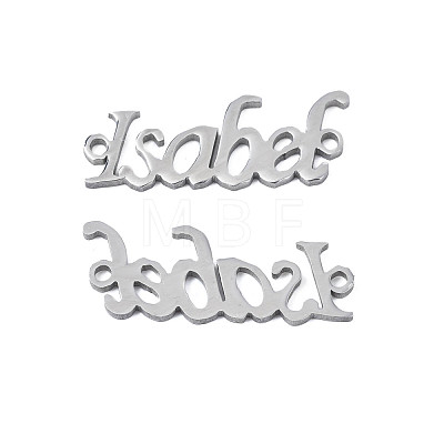 304 Stainless Steel Connector Charms STAS-N095-121-1