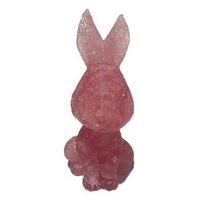 Resin Rabbit Display Decoration PW-WG37715-09-1