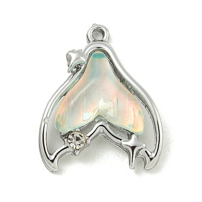 UV Plating Alloy Resin Pendants FIND-M033-06A-03-1