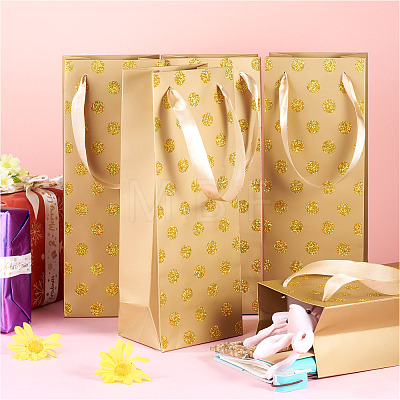 Paper Wave Point Glitter Powder Carry Storage Tote Bags ABAG-TAC0035-15C-1