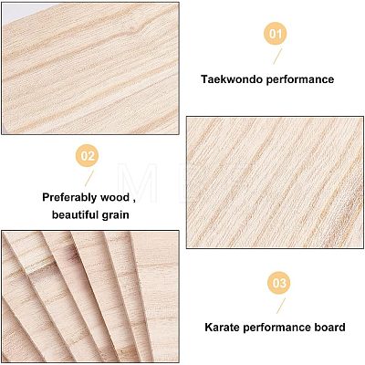 Wooden Karate Breaking Boards LS-WOOD-WH0027-51A-1