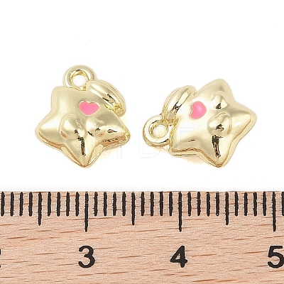 Rack Plating Alloy Enamel Charms FIND-B037-05G-01-1