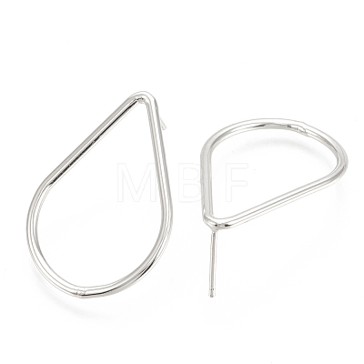 Brass Stud Earrings KK-T029-08P-1