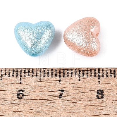 Textured Opaque Acrylic Beads OACR-N160-06-1