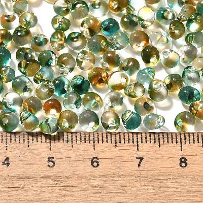 Transparent Baking Paint Glass Seed Beads SEED-P006-02B-04-1