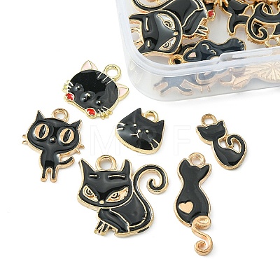 20Pcs 10 Styles Alloy Enamel Charms ENAM-YW0003-16-1