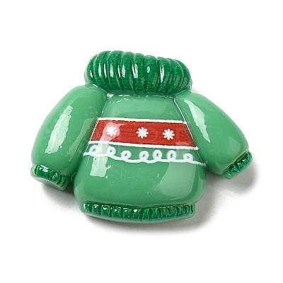 Christmas Theme Opaque Resin Cabochons LS-RESI-E043-01O-1