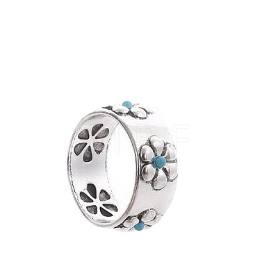 Retro Alloy and Turquoise Finger Rings FS-WGD8EB6-01-1
