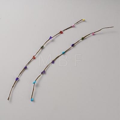 Iron Artificial Rattan DIY-WH0899-867A-1