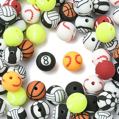 60Pcs Handmade Polymer Clay Beads CLAY-YW0002-41A-1