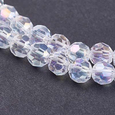 Electroplate Glass Beads Strands EGLA-F120-AB-A09-1