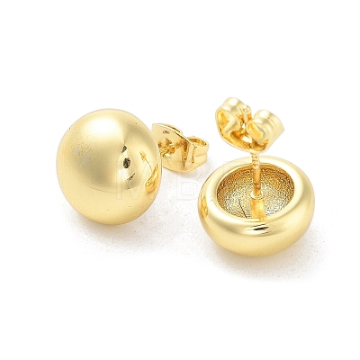 Flower/Round Rack Plating Brass Stud Earring EJEW-C078-03B-G-1