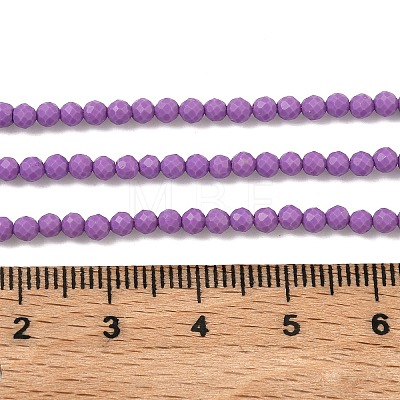 Synthetic Lepidolite/Purple Mica Beads Strands LS-G-G823-16-3mm-01-1