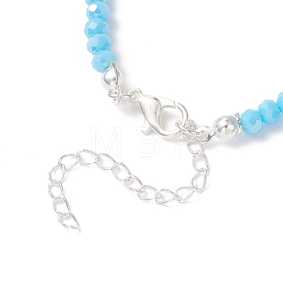 4Pcs 4 Colors Glass & Handmade Lampwork Beaded Bracelets for Women BJEW-TA00692-1