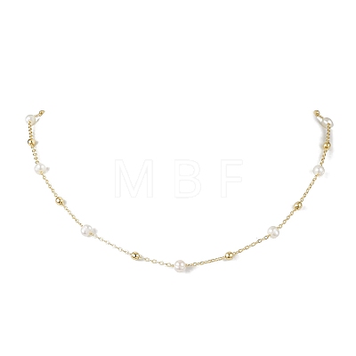 Natural Cultured Freshwater Pearl Beaded Necklaces NJEW-JN04752-1