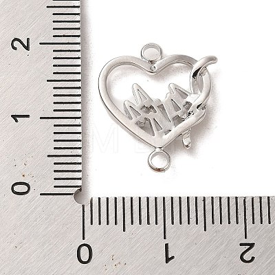 Brass Pave Clear Cubic Zirconia Connector Charms KK-C043-03P-1