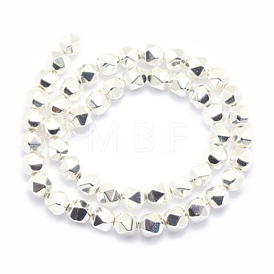 Electroplate Non-magnetic Synthetic Hematite Beads Strands G-L485-07A-S-1