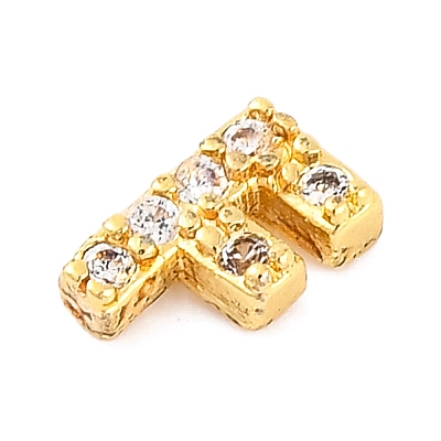 Rack Plating Brass Micro Pave Cubic Zirconia Cabochons KK-F874-04G-F-1