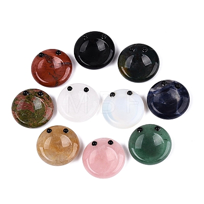 Natural & Synthetic Mixed Stone Thumb Worry Stone GG-Q601-12-1
