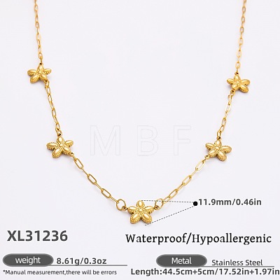 316L Surgical Stainless Steel Link Chain Necklaces for Women FS-WGE9B28-10-1