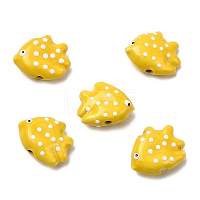 Handmade Porcelain Beads X-PORC-K010-06H-1