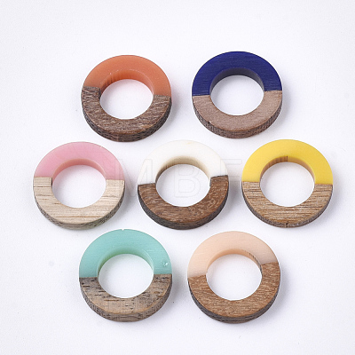 Resin & Walnut Wood Linking Rings RESI-S358-21-1