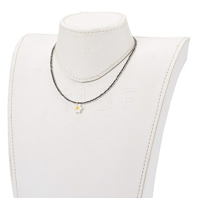 Glass Seed Beads Pendant Necklaces NJEW-JN03338-02-1