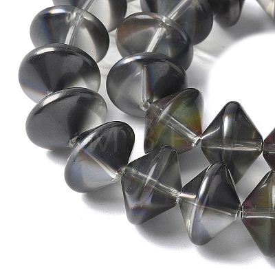 Electroplate Glass Beads Strands EGLA-G038-01A-HP03-1