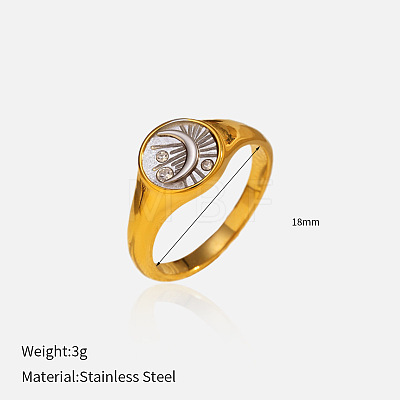 304 Stainless Steel Finger Rings FS-WG09FC7-23-1