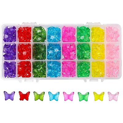 Transparent Acrylic Beads TACR-PH0001-10-1