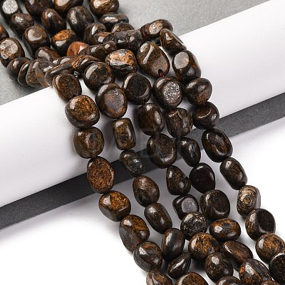Natural Bronzite Beads Strands G-G146-A18-01-1