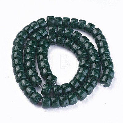 Opaque Solid Color Glass Beads Strands GLAA-A036-I13-1