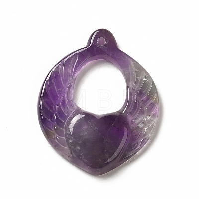 Natural Amethyst Pendants G-G997-H04-1