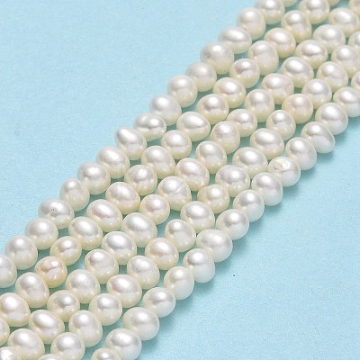 Natural Cultured Freshwater Pearl Beads Strands PEAR-F018-06-1