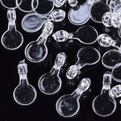 Transparent AS Plastic Pendant Blanks X-FIND-T064-010-1