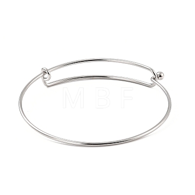 304 Stainless Steel Expandable Bangle for Girl Women X-BJEW-C003-01P-1