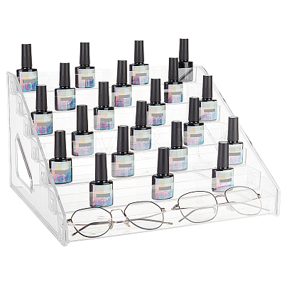 7 Layers Plastic Makeup Pressed Powder Tools Organizer Nail Polish Holder ODIS-WH0029-80-1