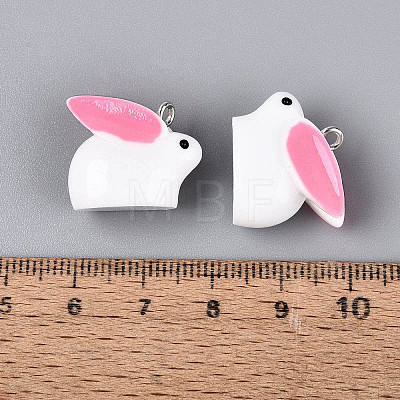 Spray Painted Opaque Resin Pendants RESI-TAC0030-01A-1