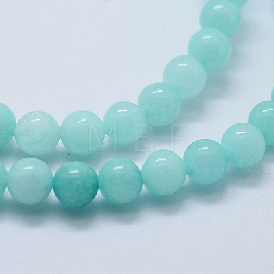 Natural & Dyed White Jade Bead Strands X-G-P370-02-8mm-1