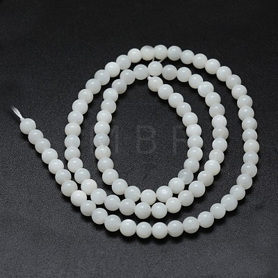 Natural White Moonstone Beads Strands G-I206-44-4mm-1