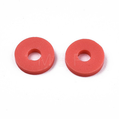 Handmade Polymer Clay Beads X-CLAY-Q251-6.0mm-45-1