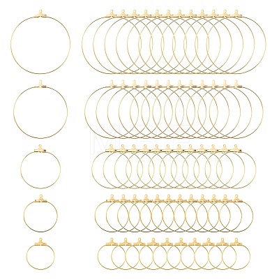 20Pcs 5 Size 304 Stainless Steel Pendants STAS-LS0001-12G-1