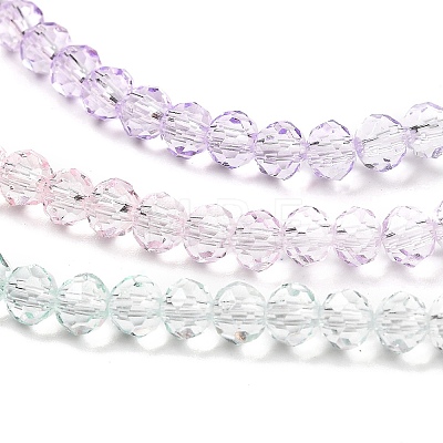 Transparent Painted Glass Beads Strands DGLA-A034-T4mm-A23-1